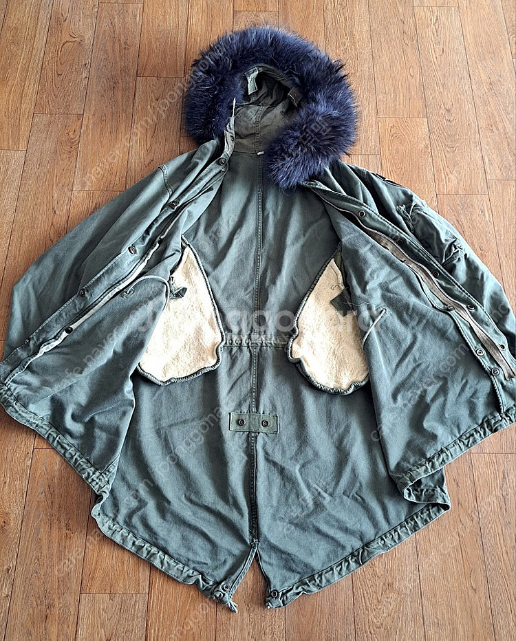 오리지널 미군 M-48 피쉬테일 파카 (내피포함)--9