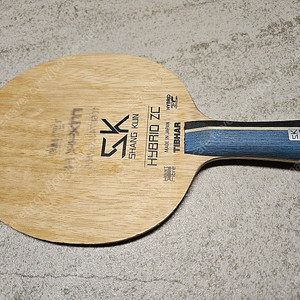 티바 샹쿤 하이브리드 ZC 83g 카본 탁구 라켓 팔아요.