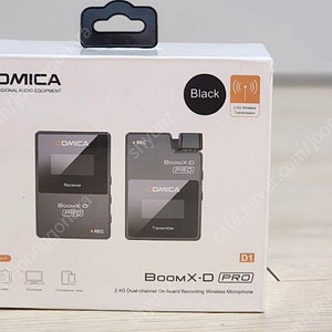 코미카 무선 송수신 마이크 boomx d pro d1블랙 미개봉품