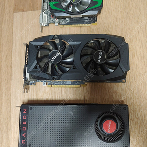 RX580 4G + RX480 8G + GTX750 + 메모리 ddr4 4g+4g 일괄 택포로 판매합니다.