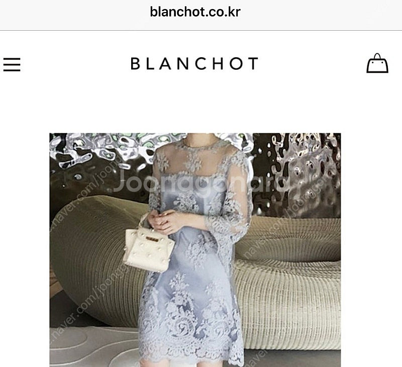 블랑쇼 blanchot 로망띠끄 레이스 원피스--4
