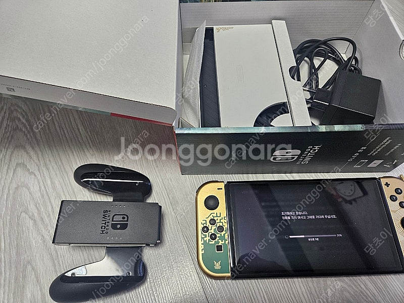 닌텐도스위치 OLED 젤다에디션팝니다.젤다2포함--2