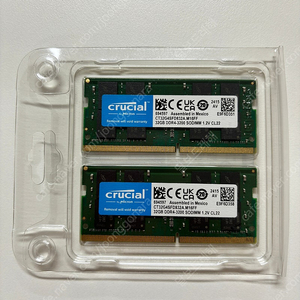 마이크론 크루셜 노트북 램 Crucial ddr4 3200 64gb(32gb×2)