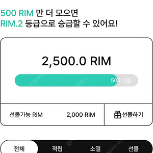 아난티 rim 림 2000 판매합니다