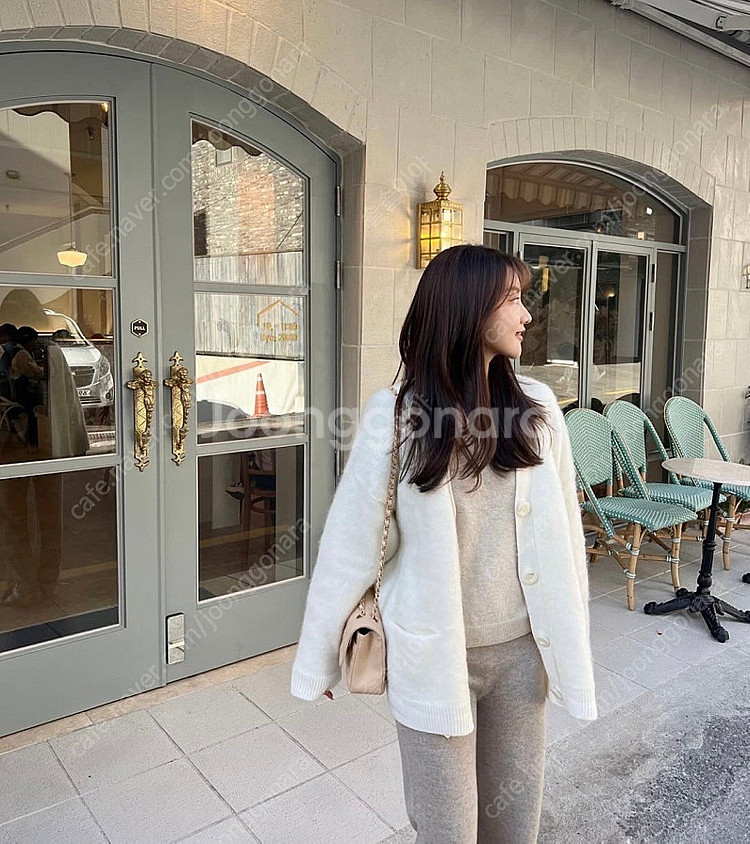 하엄지 루흐 베어가디건 모헤어가디건--0