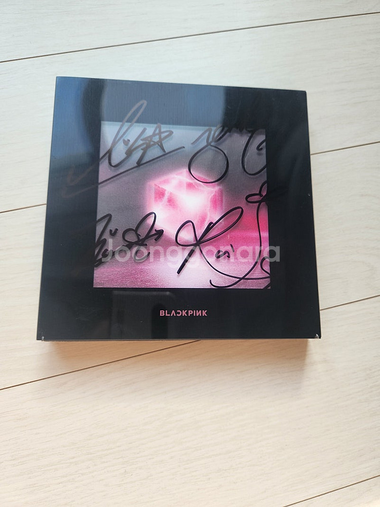 블랙핑크 친필 사인cd--1