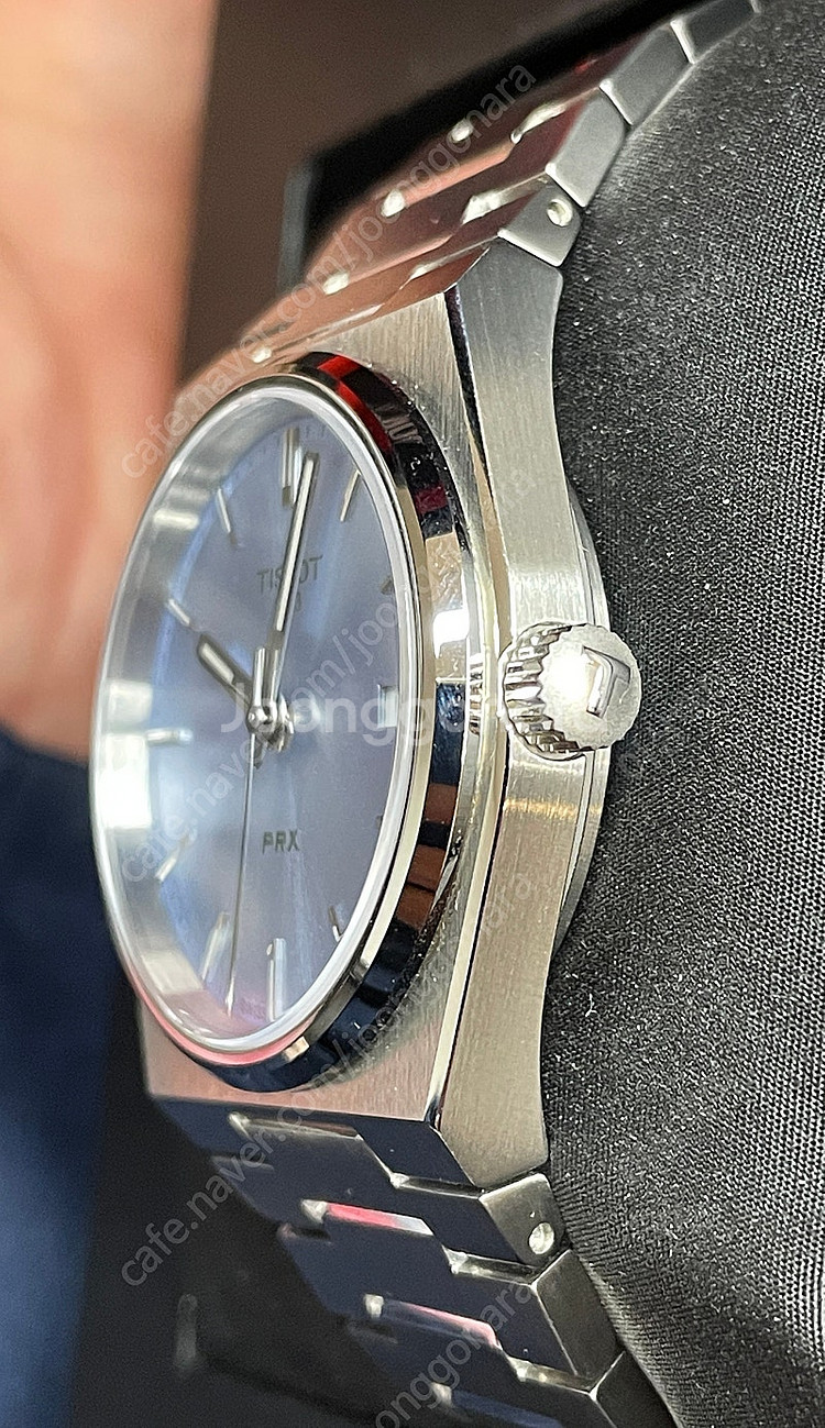 티쏘 PRX 35mm 쿼츠 라이트블루 색상 판매합니다.--1