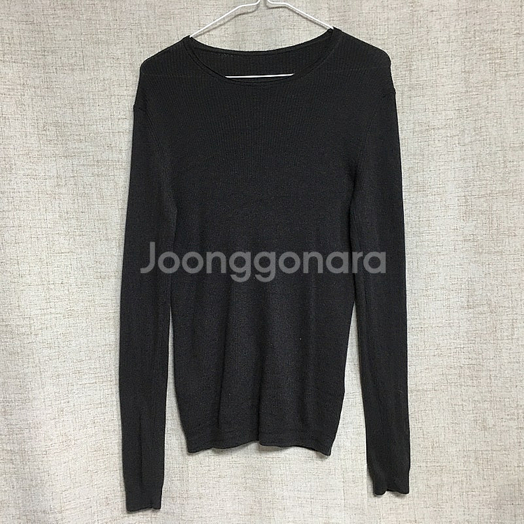 더캐시미어 캐시미어 100 골지 긴팔 니트 90--0
