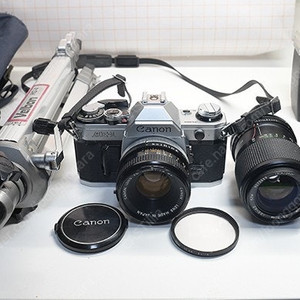 캐논 Canon AE-1 입문용세트 팝니다(랜즈2개, 플레쉬)