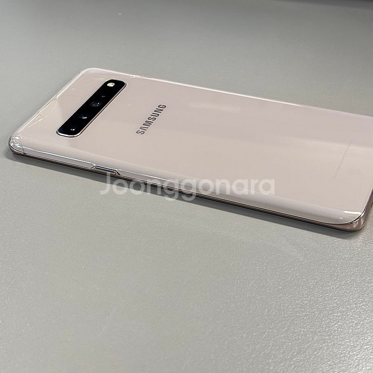 갤럭시S10 5G 골드색상 256용량 뒷판 미세파손 가...--8