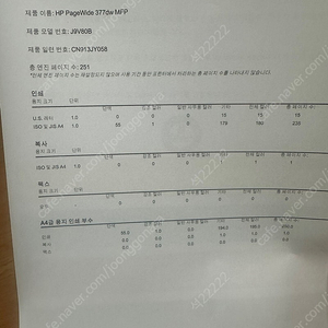 hp x377dw 판매합니다 (중고지만 거의새것)