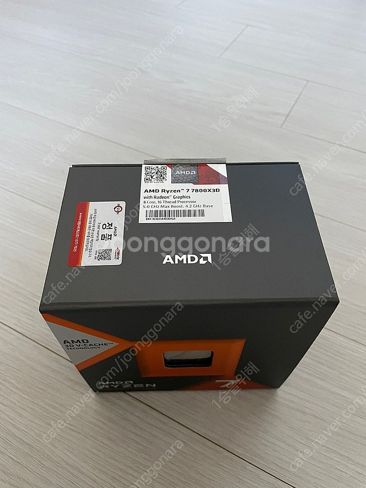 AMD 라이젠7 7800X3D 대원 정품팝니다. (멀티팩X)--0
