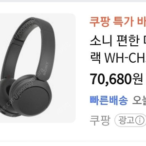 소니 헤드셋. WH-CH520