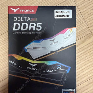 TeamGroup T-Force DDR5-6000 CL38 DELTA RGB 32GB (16Gx2)를 판매합니다.