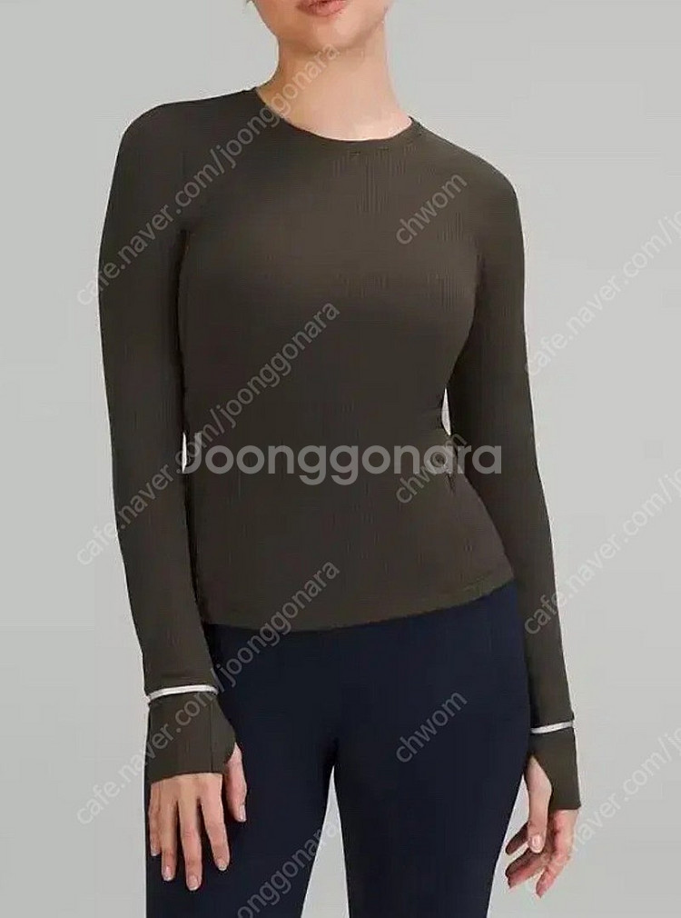 [새상품] 룰루레몬 잇츠 룰루 런 리브드 롱슬리브 6--0