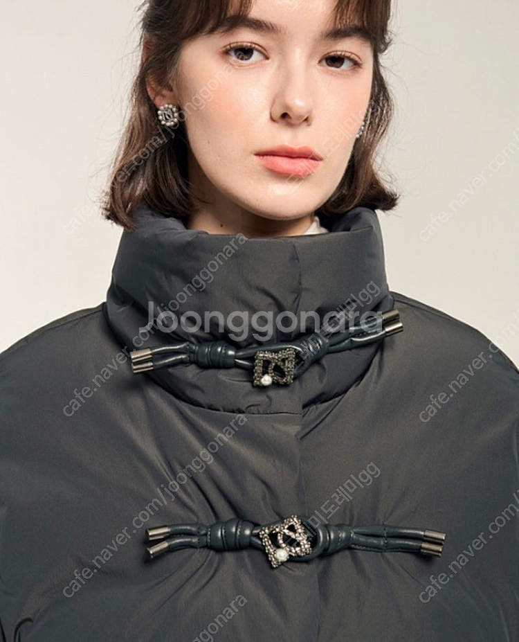 마인 디테처블 슬리브구스다운 점퍼 한섬 마인 패딩--3