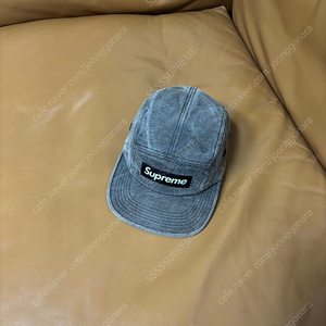 Supreme 슈프림 스톤워시드 블랙 캠프캡 모자 (Stone Washed Black)