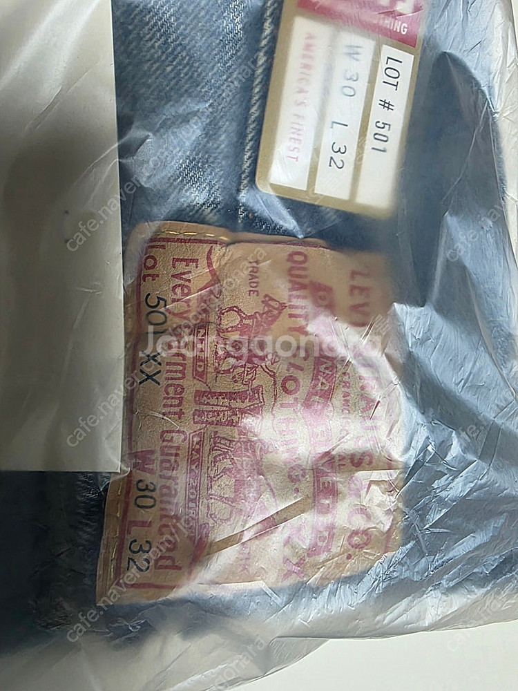 리바이스 LVC 55501 블랙잭 30×32 완전미개봉...--4