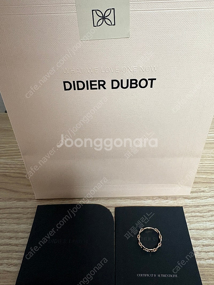 디디에보 듀얼디디 14k 로즈골드 반지 판매합니다--5