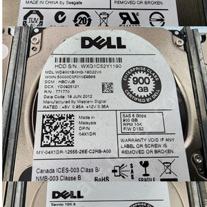 DELL 900G 2.5 6G 10K (3P3DF, 4X1DR, 2RR9T, RC34W)