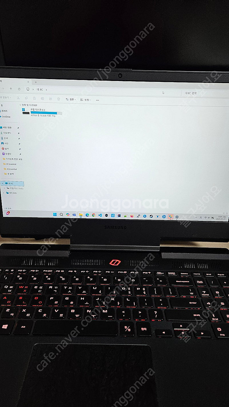 삼성 게이밍노트북 오디세이 NT850XBC 판매합니다--2