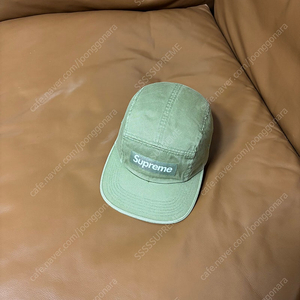 Supreme 슈프림 카키 캠프캡 모자 (Washed Khaki)