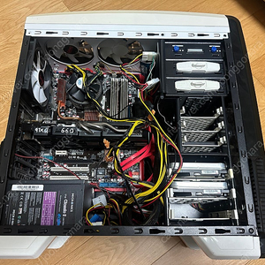 PC + 모니터 (Q9650, P5Q3, OCZ DDR3 8G/16G, GTX 660, V1000, 600W)