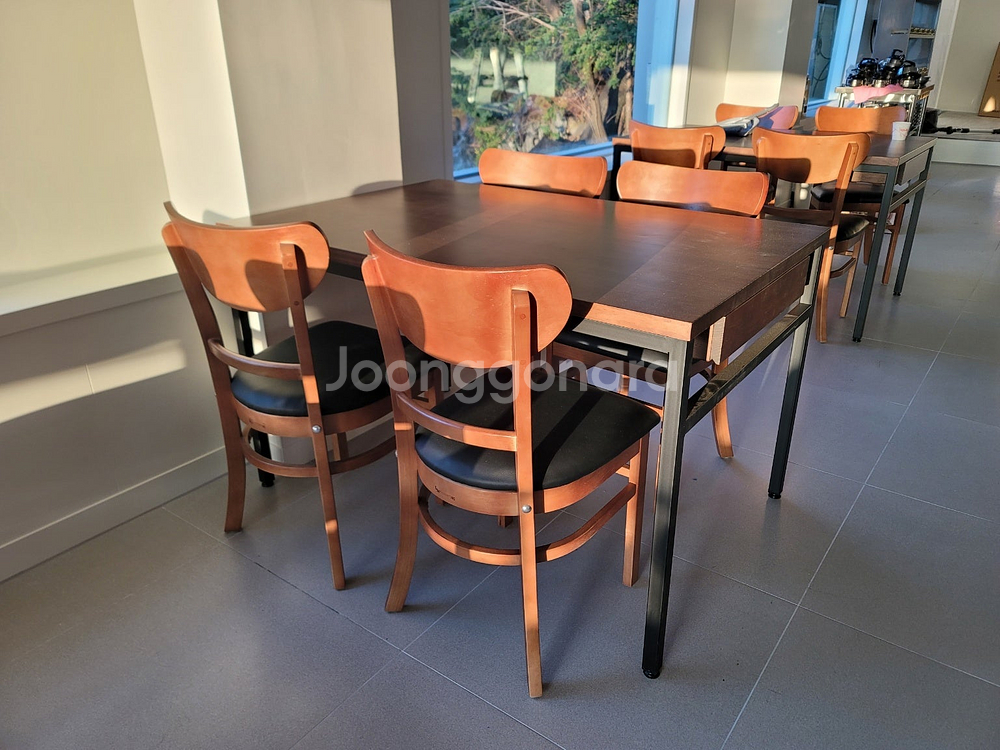 한식뷔페 함바 구내식당 업소용 테이블 2인 4인 6인--3