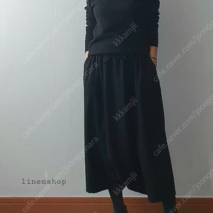 리넨샵 부클레울 블랙 티롤 자켓, 부티에 울린넨 팬츠 블랙 새상품 팝니다