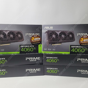 (새제품)ASUS PRIME 지포스 RTX 4060 Ti O8G OC D6 8GB(3팬)