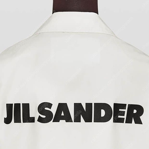 질 샌더(JIL SANDER) 백 로고 프린팅 코튼 재킷 코치 자켓 내추럴