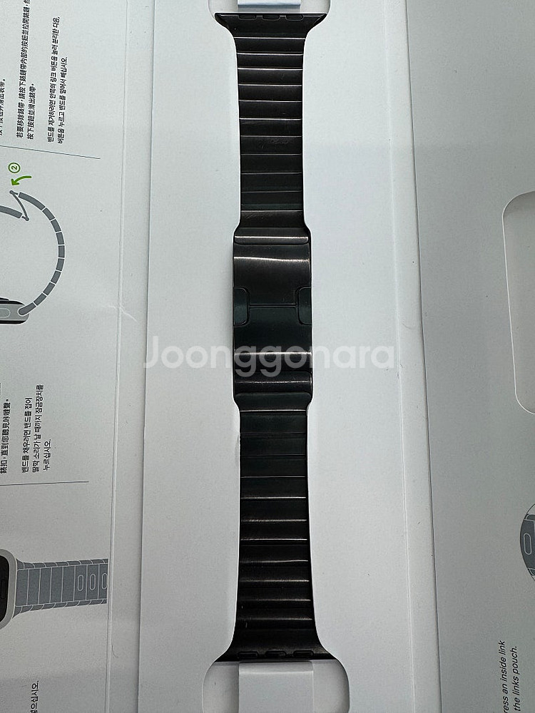 애플 링크 브레이슬릿 블랙 42mm--4