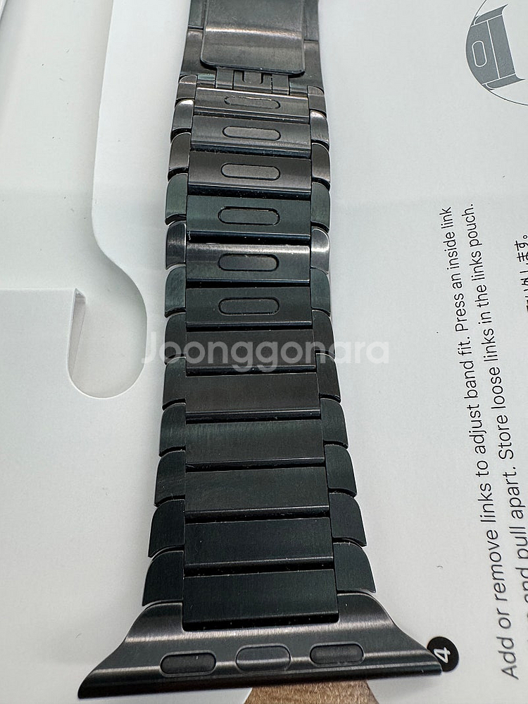 애플 링크 브레이슬릿 블랙 42mm--7