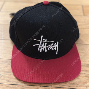 스투시 모자 스냅백 새제품 판매Stüssy 2-Tone Team Strapback Cap Black