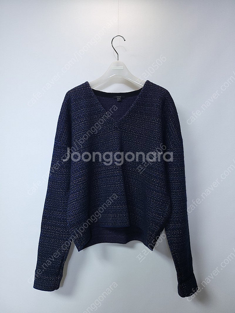 코스 루즈핏 브이넥 밴딩 니트 셋업--4