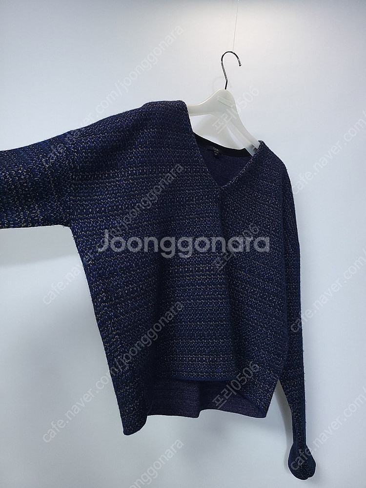 코스 루즈핏 브이넥 밴딩 니트 셋업--6