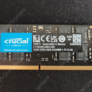 노트북램 DDR5 5600 16G