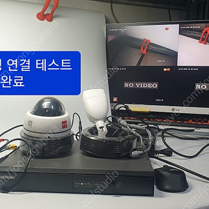 하이크비젼 4채널 DVR ( 1테라 포함)+카메라2개+20m케이블 2개