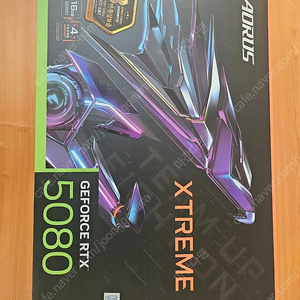 GIGABYTE AORUS 지포스 RTX 5080 XTREME WATERFORCE WB D7 16GB 미개봉 팔아요~~