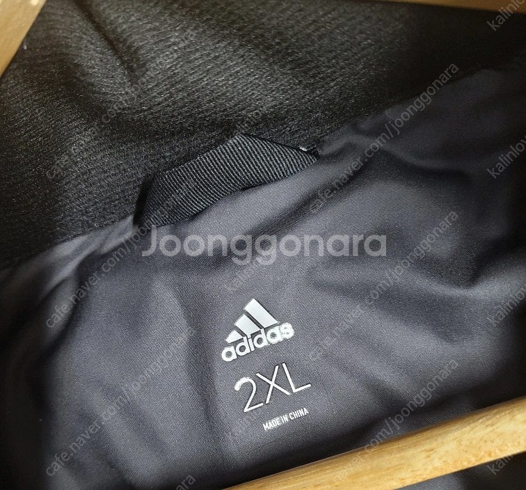 아디다스 삼선 롱패딩--3