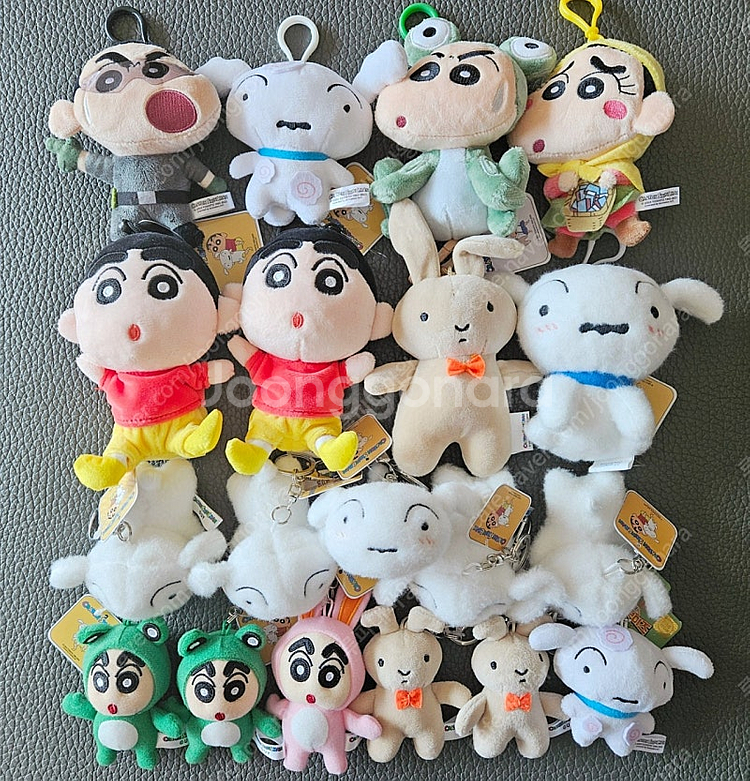 짱구는 못말려 짱구 유리토끼 흰둥이 극장판 키링 인형--0
