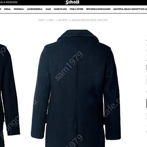 Schott NYC. 782 Melton Wool Peacoat 피코트 x urbanoutfitters