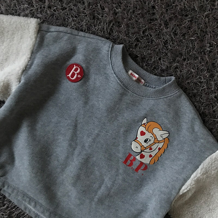 베베드피노 뽀글이 맨투맨 100--1