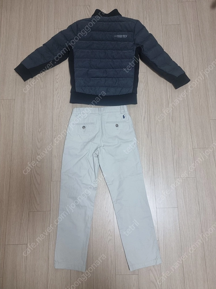 디스커버리 경량패딩 120. 월드폴로 면바지 110 이미지