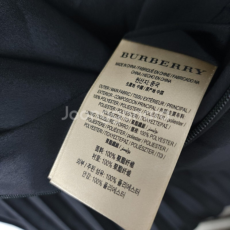 버버리 BURBERRY 블랙 플리츠 미디 스커트 / 한...--3