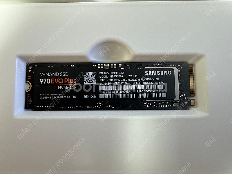 삼성 970evo plus 500g 팝니다--0