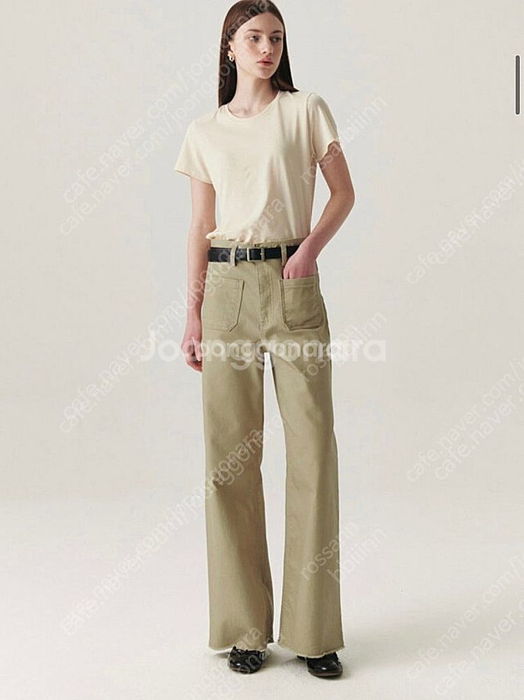 유메르 umer 시칠리데님 올리브베이지 xs--2