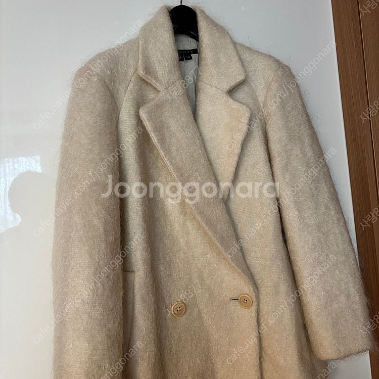 띠어리 윤아 수지 모헤어 하프코트 정가100만원대--3