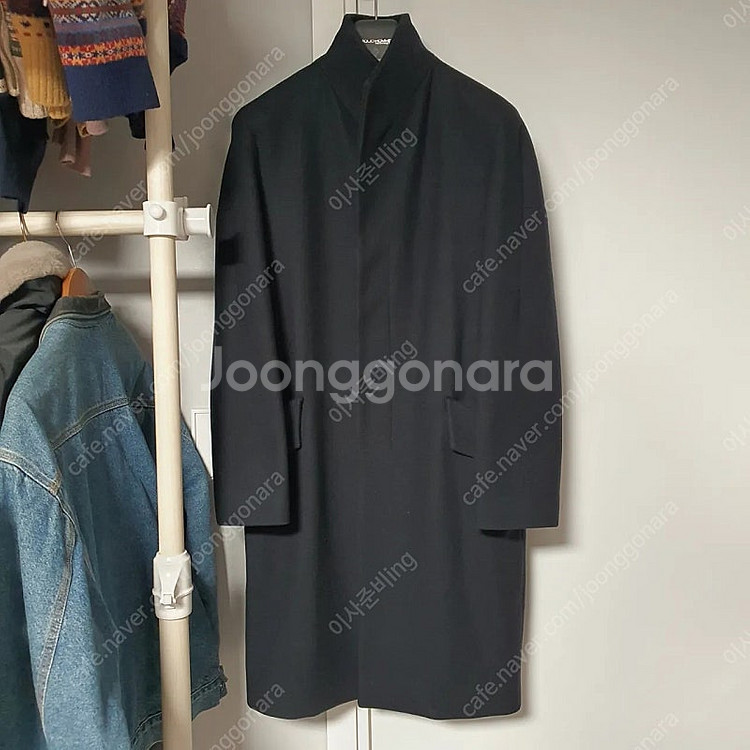 [100] 솔리드옴므 하이넥 코트--0