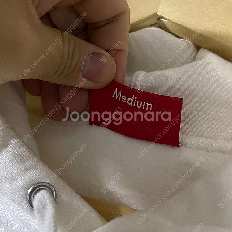 슈프림 텍스트 립 로고 기모 후드점퍼 M (남성 100...--7